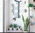 Acrylic Hexagon Mirror Wall Stickers, DIY Geometric 3D Wall Decals, Removable Hexagonal Mirrors for Home Living Room & Bedroom Decor, Personalized Modern Art Design. 