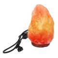 XL-Large Pure Organic Himalayan Salt Lamp Natural Shape with Wooden Base & 15-Watt Bulb, and UL-Certified Switch/dimmer Cord Wire, Best for Office and Home Decor 5-7 Kg. 