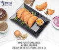 1 Piece Melamine Platter Small Size - Melamine Material White - Black. 