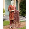 Junaid Jamshed Maroon Lawn 2 Piece Unstitched Suit for Women JLAWN-S-JDS-23-1031 Alif. 