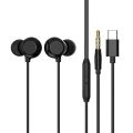 In-ear wired headphones suitable for round-hole OPPO Type-C with microphone, universal headphones, high aesthetic value wired headphones Q5. 