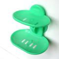 Fashion dual-strong suction cup soap box soap dishes bunk water bath basket soap holder Soap Dish Plate Holder Kitchen Bathroom. 