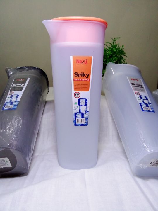 Water Bottle Spiky 1.25 LTR / Unique Design High Quality Plastic