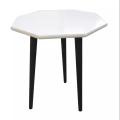 16 inch Top  Octagon Shape  Side Table , Coffe Table ( White , Brown ). 