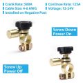 (VDZI) Top Post Battery Disconnect Switch for Cars Trucks Boats RVs 12V 24V Battery Cutoff Switch 360 Degree Battery Switch. 