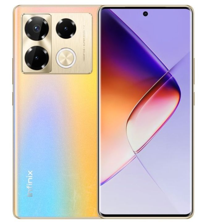Infinix Note 40 Pro || 12GB Ram 256GB Rom || Display 6.78'' 3D-Curved AMOLED || 5000 mAh- Fast battery 70W wired,20W wireless