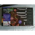 Prima Germany Zepter 6 Pieces Knife Set- Stainless Steel-With Strong Non-Stick Coating -Unique Design. 