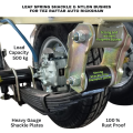 REAR SHACKLE LEAF SPRING / JHOOLA KAMANI FOR THREE WHEELER AUTO RICKSHAW. 
