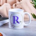 Customized mug with name, logo, picture, text printing. 