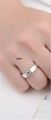 Couple Rings Copper Zircon Fashion Men Women Imported Silver. 