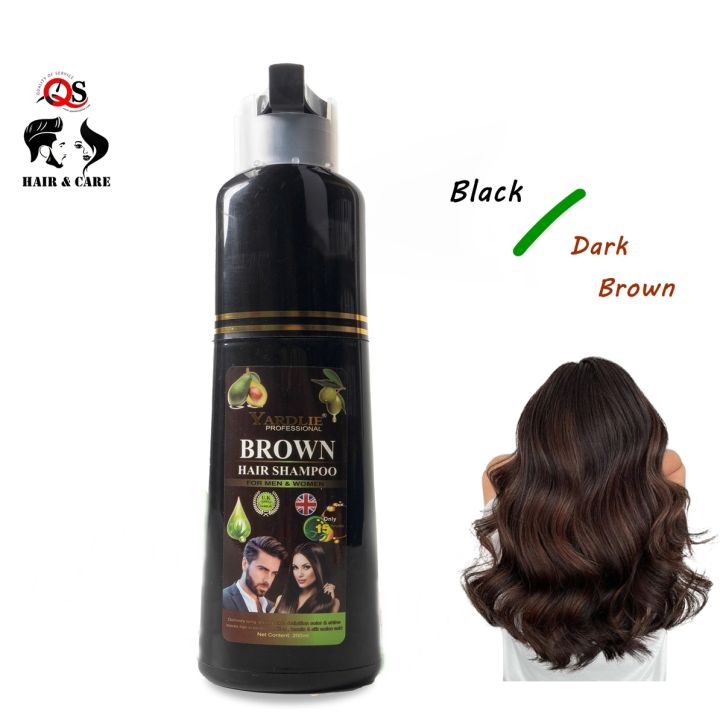 Yardlie%20Professional%20Dark%20Brown%20/%20Black%20hair%20shampoo%20For%20Men%20&%20Women%20200ML%20-%20Image%202
