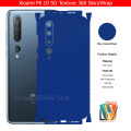 Xiaomi Mi 10 5G Skin / Wrap 360 Protection Carbon fiber/ Matte/ Transparent/ Leather Back And Sides Included Camera Skin. 