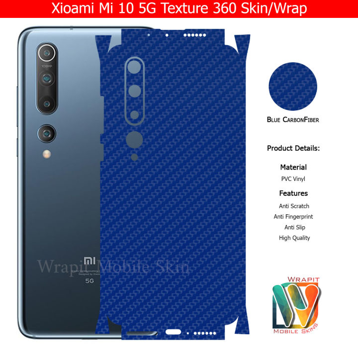 Xiaomi%20Mi%2010%205G%20Skin%20/%20Wrap%20360%20Protection%20Carbon%20fiber/%20Matte/%20Transparent/%20Leather%20Back%20And%20Sides%20Included%20Camera%20Skin%20-%20Image%202