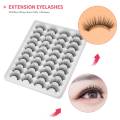 20 Pairs 3D Chemical Fiber Lashes Natural False Eyelashes. 