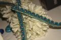 Fancy curve design piping with crystal laces for clothes/for ladies kurtis,trousers and dupattas/3 Gazz. 