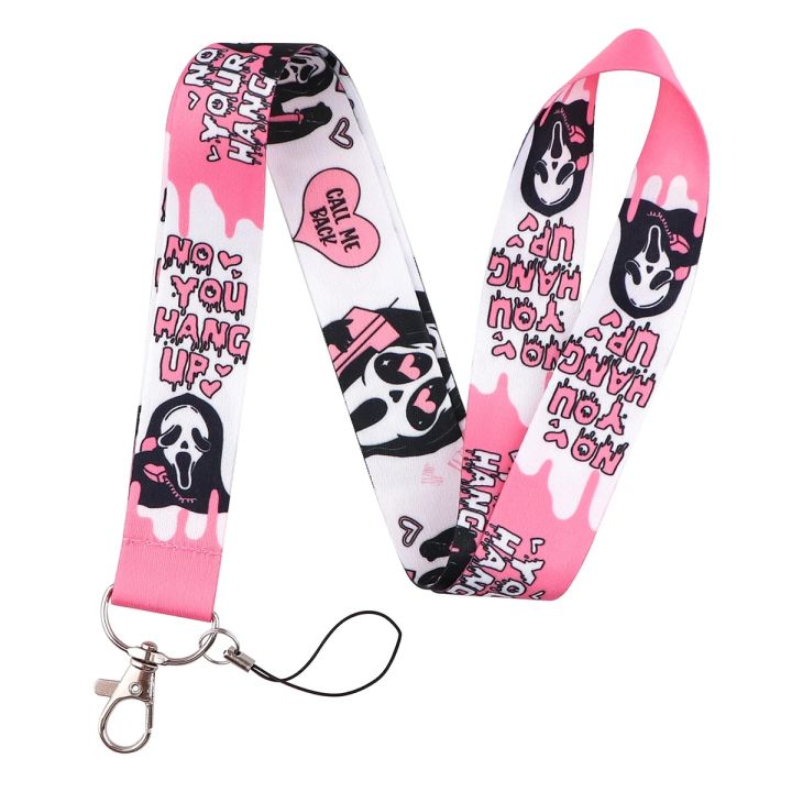 Halloween Horror Movie Neck Strap Lanyards for Keys Keychain Badge Holder ID Card Pass Hang Rope Lariat Phone Charm Accessories