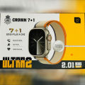 Crown 7 in 1 Ultra 2 Smart Watch | Blutooth Calling | 2.01 Inch Display | T800 Ultra G9 Ultra Pro X8 X9 Ultra Z79 Max Ultra Y10. 