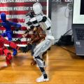 Unassembled action doll N13 T13 action doll 3D printing robot Lucky 13 multi joint movable action doll gift for him (O). 