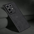 Vantime for Infinix Note 50 / 50 Pro 4G PU Case Lens Cover Matte Slim Back Shockproof Casing. 