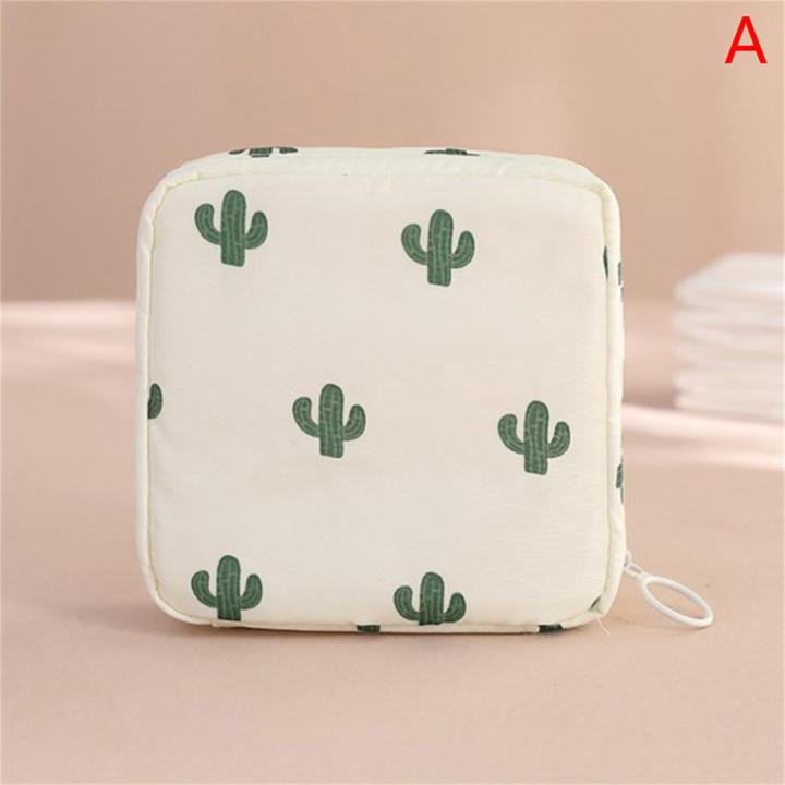 Women Sanitary Napkin Storage Bag Portable Cotton Pad Pouch Cosmetic Bags Podazz