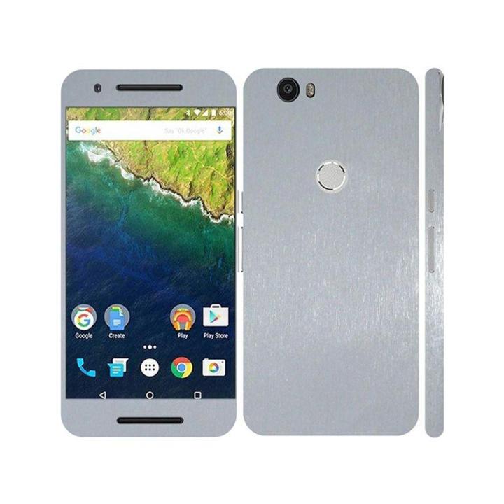 Nexus 6P  Silver Brushed Metal Texture Mobile Skin