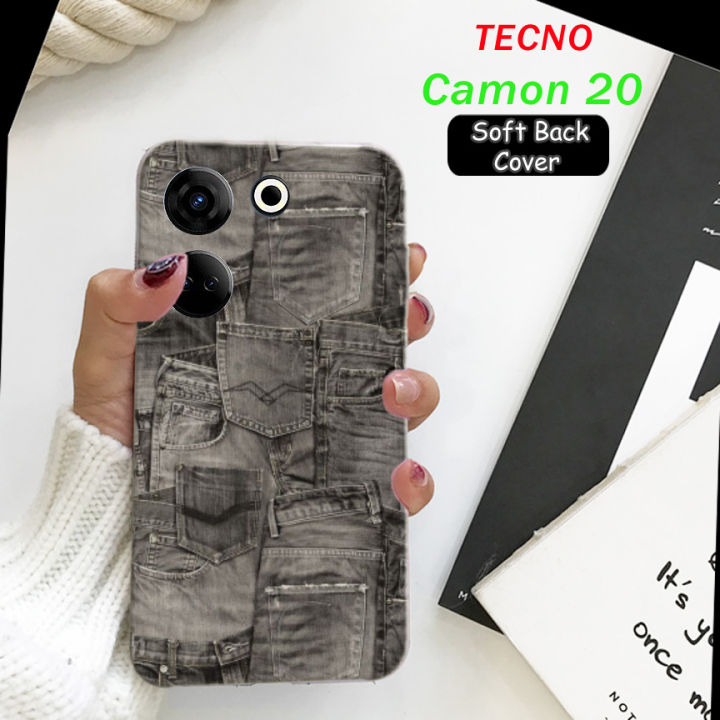 Tecno Camon 20  Back Cover - Jeans 2Gud Soft Phone Case For Boys
