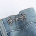 【Top-Rated Product】 1Pair Chinese Knot Tightener Adjustable Waist Buckle For Jeans No Sewing Required Button Removable Pants Skirts Waist Button Mzea.