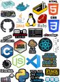 Coding & Programming Sticker for Laptop, Mobile, and Journal – Funny Software Engineer Quotes Decals Pack Of 28 Stickers Each Size 2Inchx2Inch Sticker. 