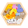 Block Puzzle Jigsaw Puzzle Board Classical Puzzle Children's Toys Hexagonal Alien Chess Tangram Puzzle Toys BruberryBe. 