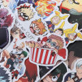 50pcs New Anime My Hero academia Stickers Decals Motor Skateboard Laptop. 