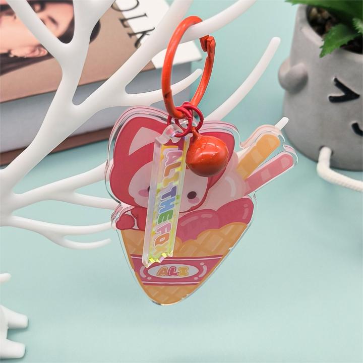 Cute Ahri mini cartoon portable small gifts wholesale kids keychain pendant