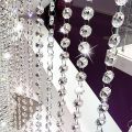 1-Line/Lari of Crystal K9 Window Christmas Party Decoration Garland Curtain Pendant Romantic Wedding Decoration. 