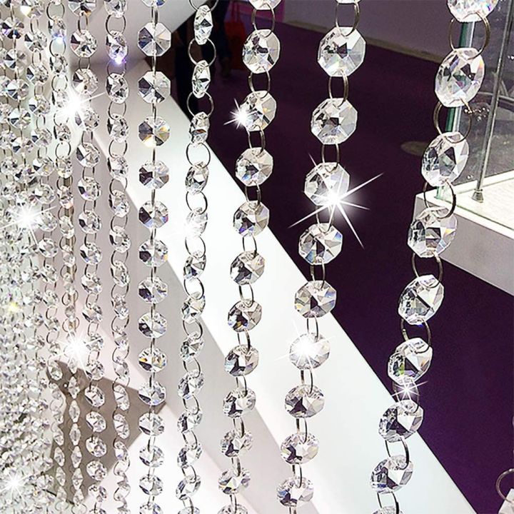 1-Line/Lari of Crystal K9 Window Christmas Party Decoration Garland Curtain Pendant Romantic Wedding Decoration