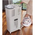 Laundry Baskets with Wheels Trolley Laundry Collector 2 Layers with 3 Storage Baskets for Bedroom Bathroom. 