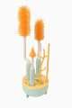 5-in-1 Water Bottle Cleaner Brush Set - Multi-Function Scrub Brushes For Baby Bottle, Nipples, and More - Can Generate Foam for Better Cleaning. 