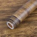 1pc Vintage Wood Grain Self-Adhesive Contact Paper - Easy Peel & Stick, Waterproof Removable Wallpaper for Appliances like Refrigerators, Speakers, Cabinets & More - Ideal for Kitchen & Home Decor. 