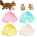 Rabbit Litter Pan Anti Splashing Pet Toilet for Small Animals Bunny Ferrets. 