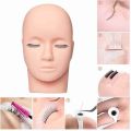 Rubber Silicone Mannequin Head for Eyelash Practice Training Cosmetology Makeup. 