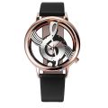 Disu Men Woman Wrist Watch Note Music Notation Leather Analog Quartz Watches Women's Watch Analog Quartz Vogue Relogio Feminino. 