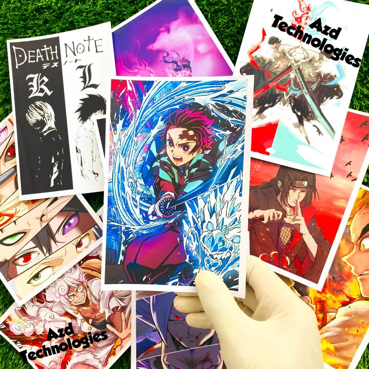 50 Anime Photocards (4x6 Inch) | High-Quality Collectible Cards | Wall Decor Posters & Gift Set for Anime Fans