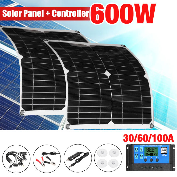 Helpful%20200W%20Solar%20Panel%20Kit%20with%2010-IN-1%20Charging%20Line%20USB%20Solar%20Cell%2030A/60A%20Controller%20for%20MP3%20Yacht%20RV%20Battery%20Charger%20for%20Camping%20Car%20Boat%20Marine%20-%20Image%203