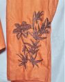 Stylish Embroidery Stitched Frock 2 Pieces Linen Dress For Girls. 