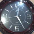 New Decent Look Wall Clock Complete Fiber Frame. 