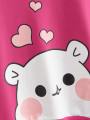 Cute White Bear Hoodie Sweatshirt for Kids, Babies, Teens, Girls Online Shopping Kids Winter Clothes. 