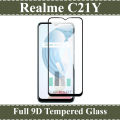 Realme C21Y 9D Full Glue Tempered Glass. 