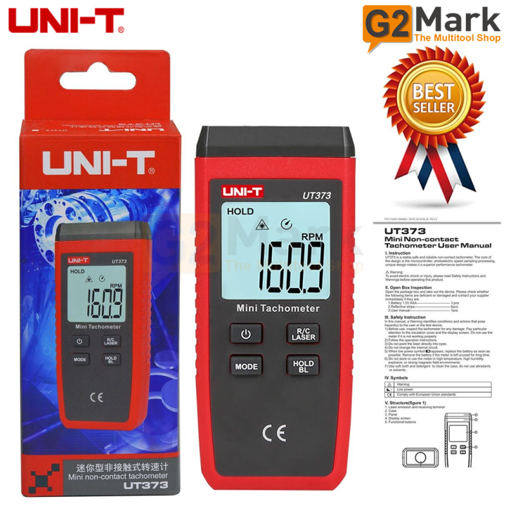 UNI T UT373 Mini Tachometer RPM Meter