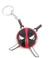 Deadpool Metal Keychain - Original Marvel Dead Pool Logo Key chains. 