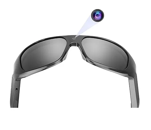 OhO sunshine OhO Smart Camera Glasses 4K Pro,24M Resolution  Sports Cam Sunglasses with Built-in 64GB Memory for Outdoor Sport Unisex