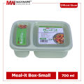 Maxware Household Meal-it Box Small 700ml, Lunch Box with two portions/Compartments, Best Meal box for Office/School/College/University, Meal it Box Small available in 4 beautiful Colors. 
