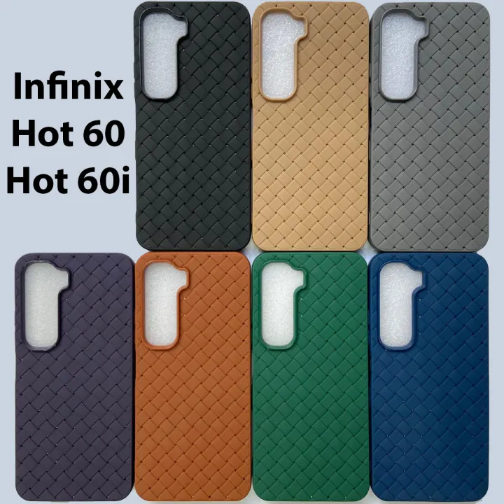Infinix Hot 60 / 60i – Premium Woven Back Cover | Silicone Phone Case ...